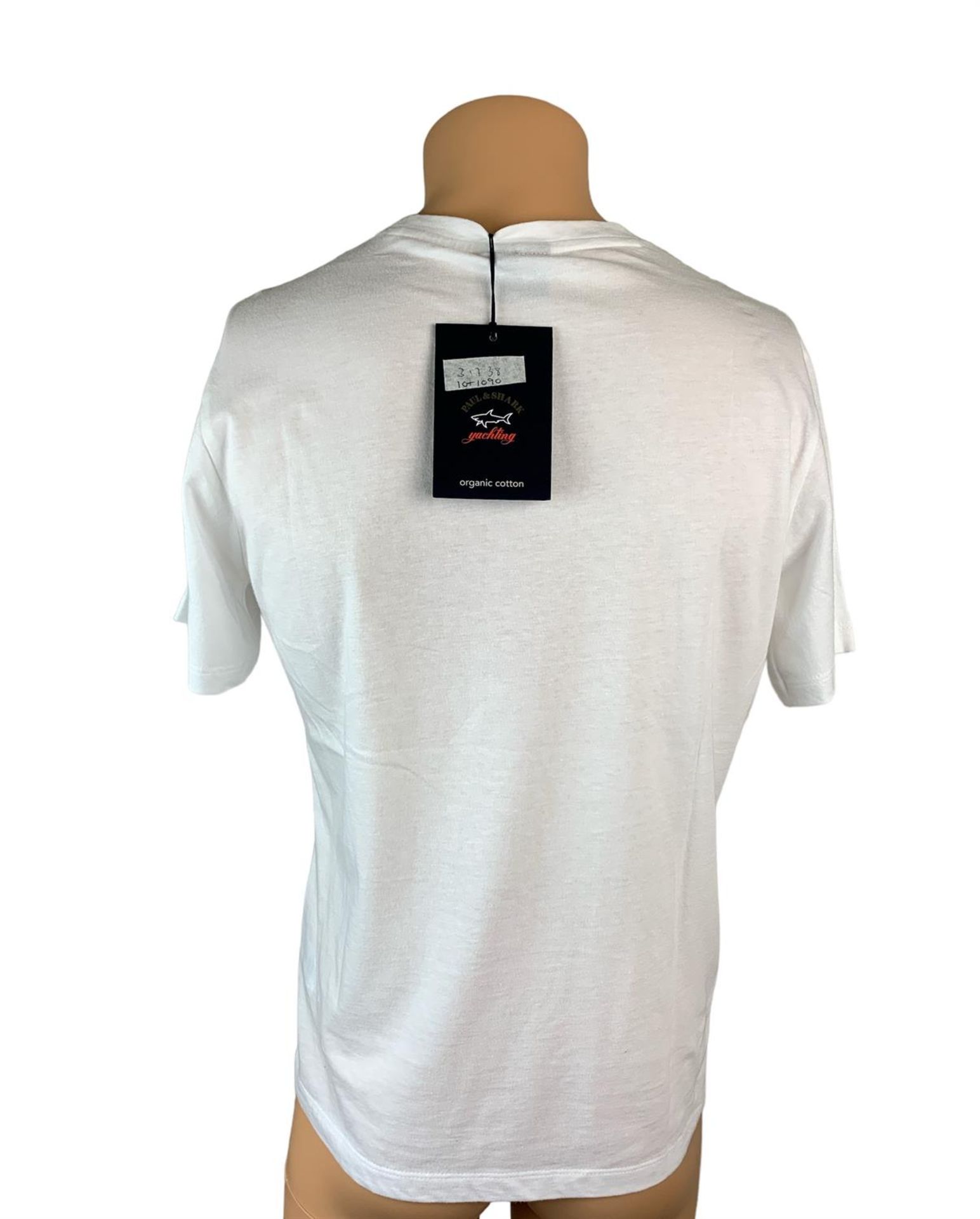 Paul & Shark T-Shirt With Logo - Size XXL - White - C0P1002S.22 - RRP £169 - Image 2 of 2