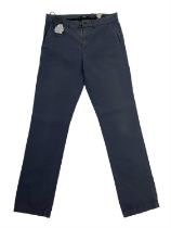 7 For All Mankind Navy Slimmy Chino Trousers - Size 30 - RRP £229.00