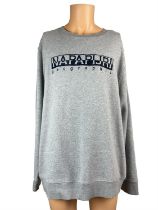 Napapijri Grey Sweater - NPOAFQ Berber - Size XXXL - RRP £119