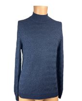 Paul Smith High Neck Merino Wool Pullover - Navy -Size S - M1R-592X - RRP £349