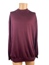 Thomas Maine Red Knit Pullover - Size XXL - RRP £149.00