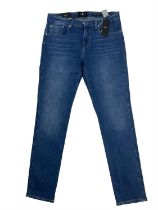 7 For All Mankind Blue Jeans Slimmy Tapered - Size 34 - RRP £269.00