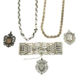 Assorted silver jewellery