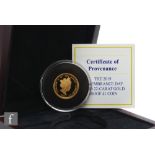 An Elizabeth II Remembrance Day one pound proof coin dated 2019, boxed and certificate.