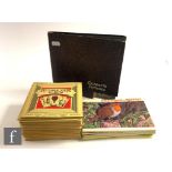 Thirteen sets of cigarette cards mounted in small albums, various subjects, a small album of part