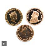 An Elizabeth II full sovereign dated 2019, a Princess Diana Memorial Sovereign dated 1997 and a