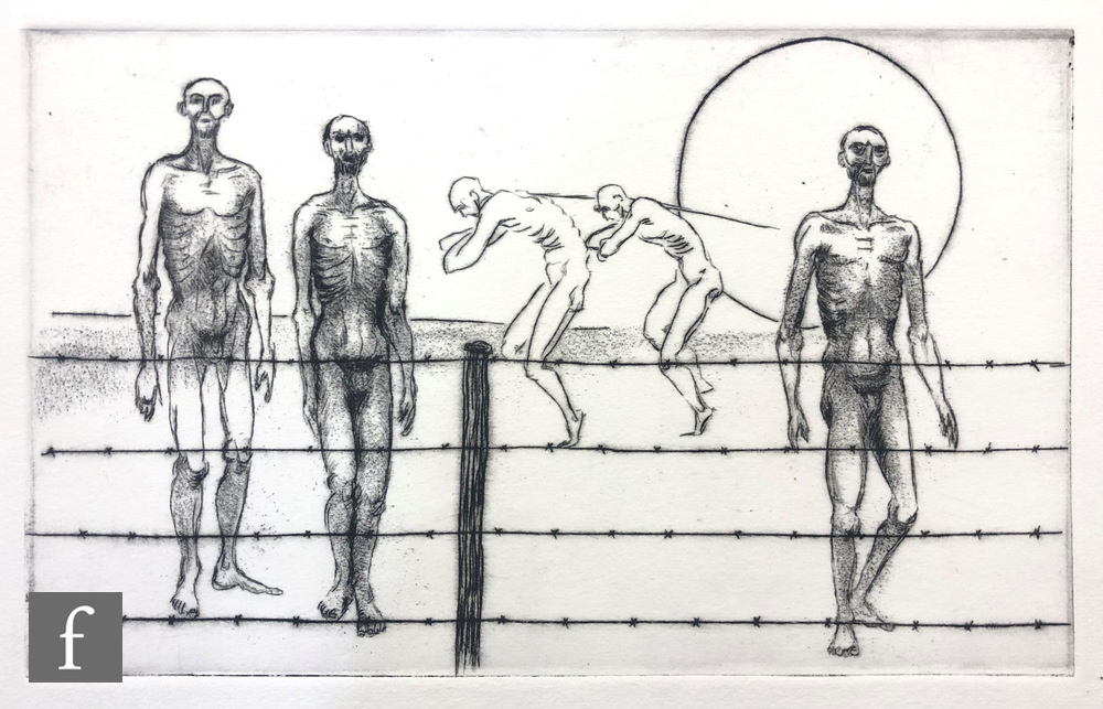 BAYARD OSBORN (1922-2012) - Traitor, etching, unframed, 14.5cm x 21.5cm, also another etching - Image 2 of 2