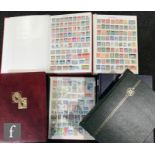 A collection of used Commonwealth and world postage stamps contained in ten stock books, mostly