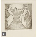 BAYARD OSBORN (1922-2012) - The Dancers, etching, unframed but mounted, signed and numbered in