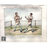 T.GROZER AFTER CONRAD METZ - The champion boxers Thomas Johnson and Isaac Perrins, hand coloured