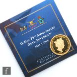 An Elizabeth II D-Day 75th Anniversary full sovereign dated 2019, with certificate.