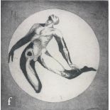 BAYARD OSBORN (1922-2012) - Deliverance, etching, unframed, 17cm x 17cm.
