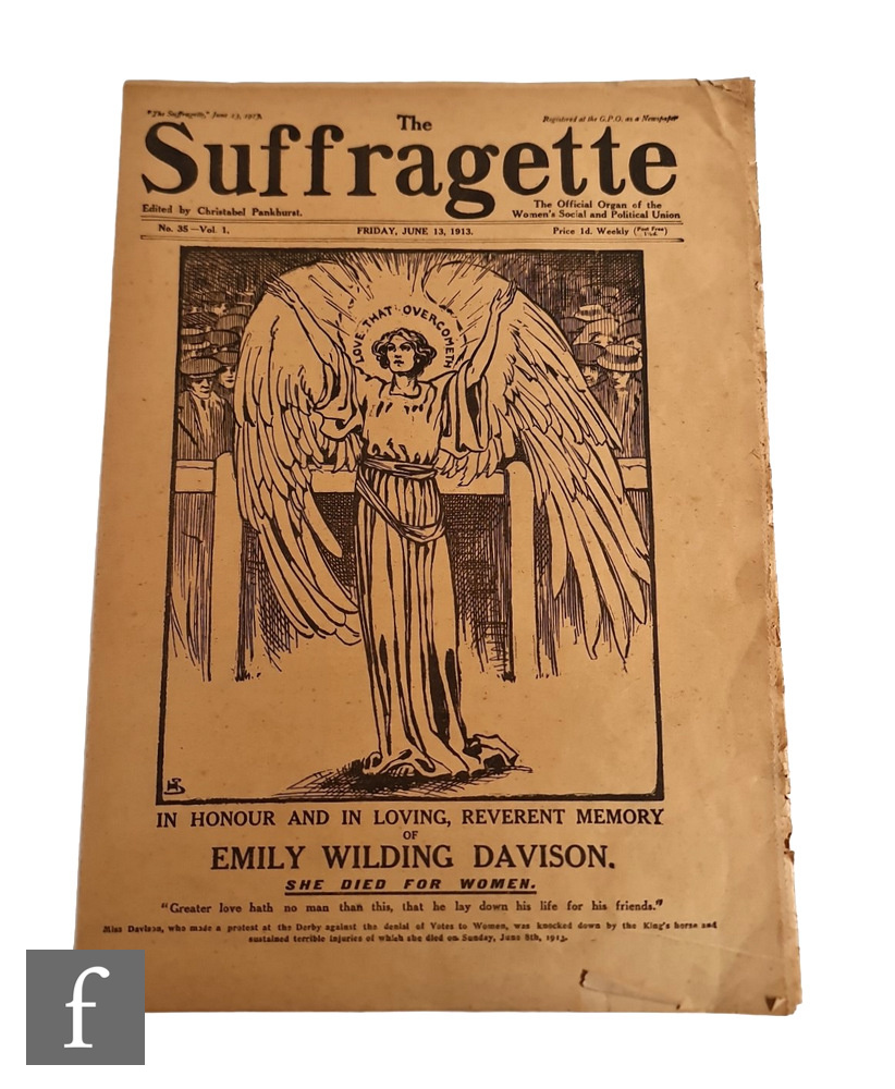 An early 20th Century newspaper 'The Suffragette' The Official Organ of the Women's Social and