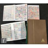 A Prinz postage stamp stock book containing a collection of used Great Britain postage stamps,