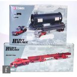 Two Corgi Heavy Haulage 1:50 scale diecast models, 31014 Sunter Brothers Guy Invincible Long