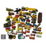 A collection of playworn diecast models, to include Dinky, Matchbox, Lone Star and similar.