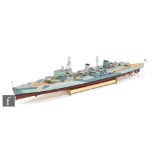 A Graupner SJ Premium Line model of HMS Belfast, model number 2200, approximate scale 1:150,