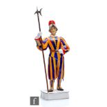 A Royal Worcester military figure from the Historical Figures series modelled as a Trooper of the