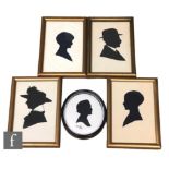 ENGLISH SCHOOL (EARLY 20TH CENTURY) - Portrait of Frederick Smith, a cut paper profile silhouette,