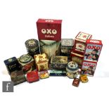 A collection of assorted 20th Century tins to include Cerebos Table Salt, Horniman's Pure Tea,