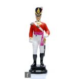 A Royal Worcester military figure from the Historical Figures series modelled as an Officer of the