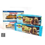 Four HO gauge US outline diesel locomotives, Athearn 4346 CSX 49, Athearn 4706 Seaboard System 6378,