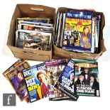 A large collection of the official Doctor Who Magazine, mostly from the 2000s onwards, includes