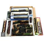 A collection of assorted OO and HO gauge locomotives and coaches, to include Hornby, Con-cor, Airfix