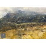 Robert Perry, RBSA (Born 1944) - 'Rain Clouds on Cadair Idris', oil on board, signed and dated 2008,