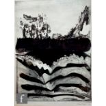 Mary Sharpe (Contemporary) – Abstract landscape, etching with aquatint, signed in pencil, dated