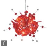 Peter Nilsson - bsweden - A Kumulus 120 chandelier designed in 2000 and hand blown in Bergdala