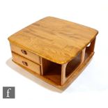 Ercol Furniture - A Windsor model 735 Pandora elm coffee table, with compartmental sides and