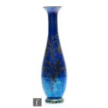Loetz - An early 20th Century Cobalt Papillion glass vase, of ovoid form with tapering neck and