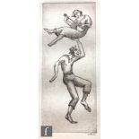 Bayard Osborn (1922-2012) - Balancing act, etching, signed in pencil and numbered 1/100, unframed,