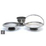 Liberty & Co. - A collection of Tudric pewter items, to include a pedestal tazza with fixed