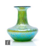 Loetz - An early 20th Century Crete Papillon glass vase, shape PM-II/744, of low shouldered form