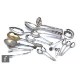 A parcel lot of assorted hallmarked silver flatware to include table and shifting spoons, total