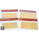 Four Elizabeth II gold novelty banknotes, five, ten, twenty and fifty pounds,