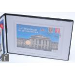 An Elizabeth II 50th Anniversary of Decimalisation gold coin presentation cover, certificate and