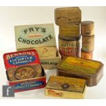 A collection of assorted early to mid 20th Century pictorial chocolate and confectionary advertising