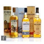 A collection of single malt whiskies, to include a bottle of Speyburn, a bottle of Glenallachie