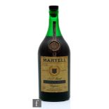 A 1l bottle of Martell Cordon Bleu cognac reserve limitee No. BC1225.