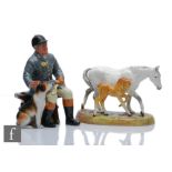 A Royal Doulton equestrian group modelled as The Guide Grey Mare, designed by WM Chance, model