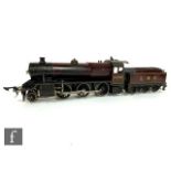 An O gauge live steam Bassett-Lowke 2-6-0 LMS maroon 2945 Stanier Mogul locomotive and tender,