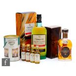 A collection of single malt whiskies to include The Singleton Spey Cascade, a bottle of Cardhu, 12