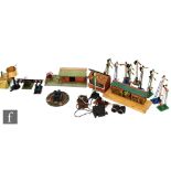 A collection of assorted mostly Hornby accessories to include various single arm home signals, a