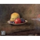 WILLIAM JOHN WAINWRIGHT, PRBSA (1855–1931) - Fruit in a bowl on a table top, watercolour, signed