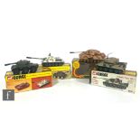 A collection of four Corgi military diecast diecast models, comprising 900 PzKpfw Tiger Mk.1, box