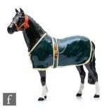 A Beswick Collectors Club model Champion Welsh Mountain Pony, model A247 in black gloss, printed