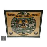 A large 1930s style GWR poster for Royal Leamington Spa, tree design detailing local towns and